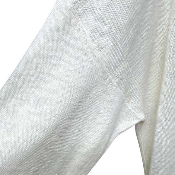 TALBOTS White Cardigan Plus Size 2X 100% Linen Knit Womens Sweater NEW - Picture 10 of 11